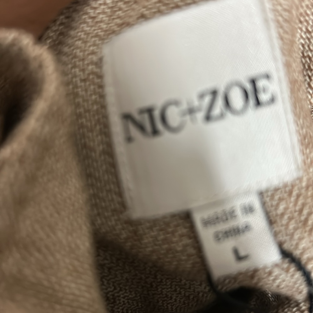 Nic & Zoe LINEN COTTON CINCH VEST (size L) - Picture 8 of 8